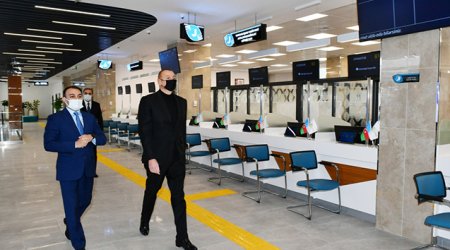 Prezident sərhədlə bağlı mühafizə skaneri ilə tanış olub