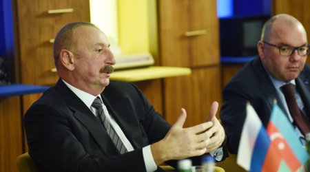 İlham Əliyev Rusiya-Ukrayna münasibətlərindən DANIŞDI