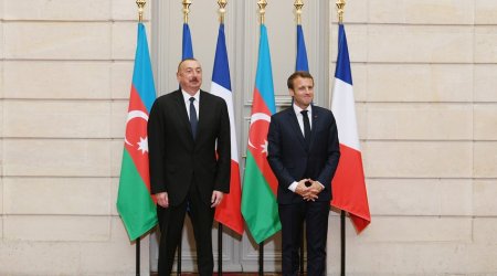 Macron calls Ilham Aliyev