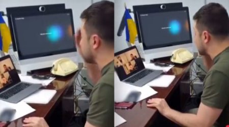 Zelenski İlon Maskı Ukraynaya dəvət etdi - VİDEO