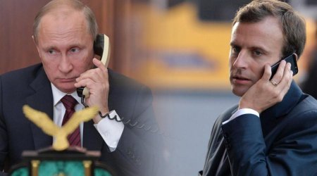 Putin Makronla telefonla danışıb