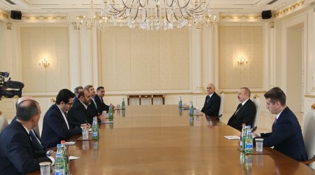 Prezident İlham Əliyev İranın yol və şəhərsalma nazirini qəbul edib