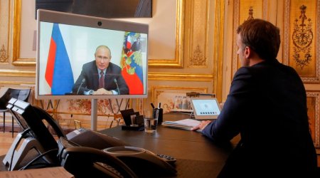 Putin, Makron və Şolts Rusiyanın Ukrayna ilə bağlı tələblərini müzakirə edib