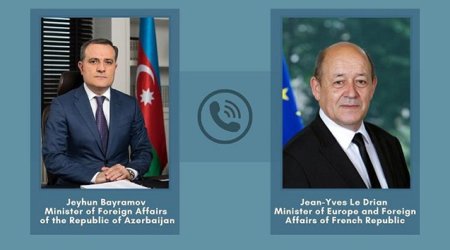 Ceyhun Bayramov fransalı həmkarı ilə 5 baza prinsipindən danışdı