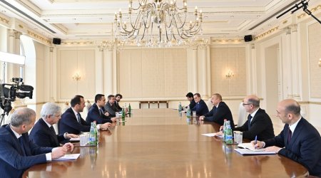 Prezident İlham Əliyev İtaliya nazirini qəbul edib