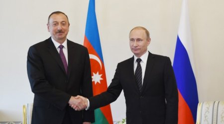 Vladimir Putin congratulates Ilham Aliyev 