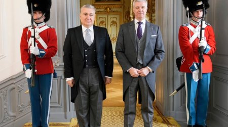Azerbaijani Ambassador presents his credentials to Queen of Denmark
