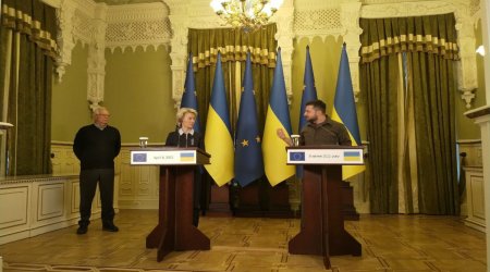 Zelenski Kiyevdə Avropa liderləri ilə görüşdü