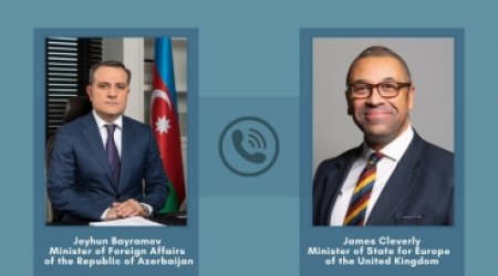Ceyhun Bayramov və britaniyalı həmkarı Brüssel görüşünün nəticələrini müzakirə ediblər