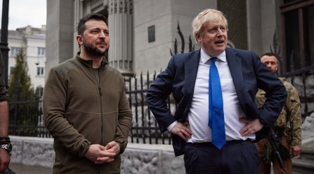 Boris Conson Zelenski ilə Kiyevdə  - FOTO