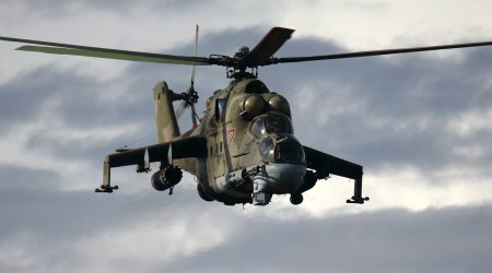 Ukrayna helikopterləri Rusiyanı bombaladı