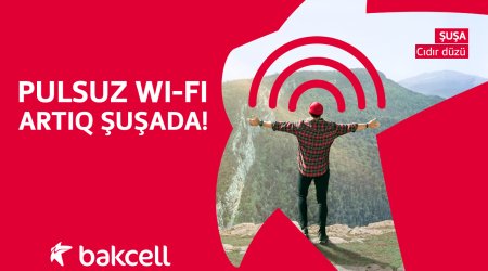 Free Wi-Fi from Bakcell in Shusha