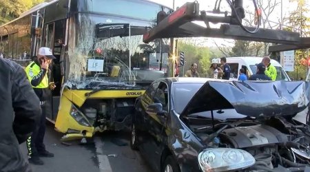 İstanbulda 16 avtomobil toqquşub, xəsarət alanlar var