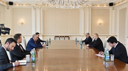 Prezident İlham Əliyev İsrailin maliyyə nazirini qəbul edib