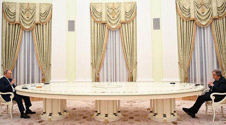 Antonio ilə Putinin görüşü başa çatıb