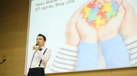 В Yelo Bank был организован день аутизма - FOTOLAR