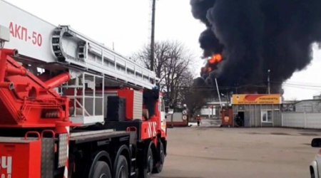 Rusiya Müdafiə Nazirliyinin obyektinin ərazisində yanğın oldu