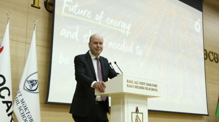 BP-nin regional Prezidenti bu universitetdə görüş keçirib