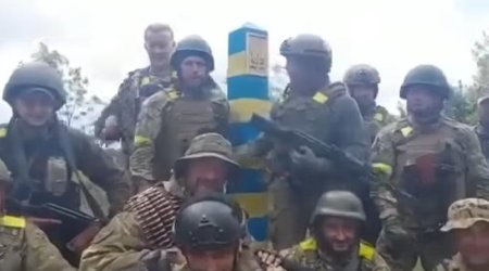 Ukrayna ordusu dövlət sərhədinə çatdı - VİDEO