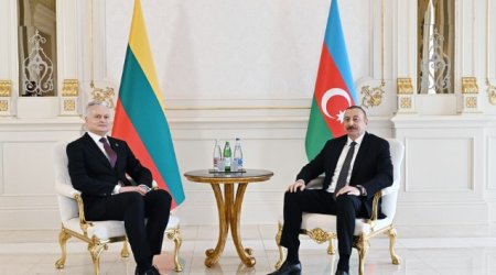 Azərbaycan və Litva prezidentlərinin görüşü oldu