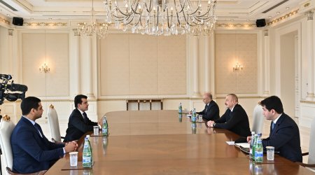 İlham Əliyev ICESCO-nun Baş direktorunu qəbul edib