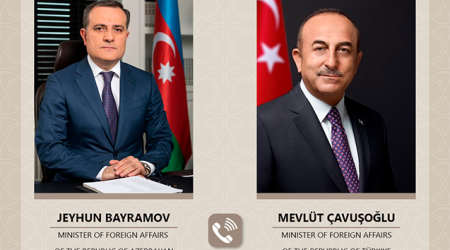 Ceyhun Bayramovla Çavuşoğlunun telefon danışığı oldu