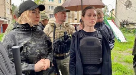 Avropa liderləri Ukraynanın dağıdılmış şəhərlərinə gedib