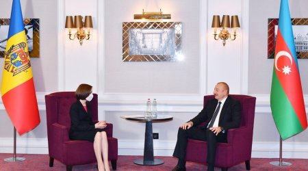 Maya Sandu Azərbaycan Prezidentinə təşəkkür edib