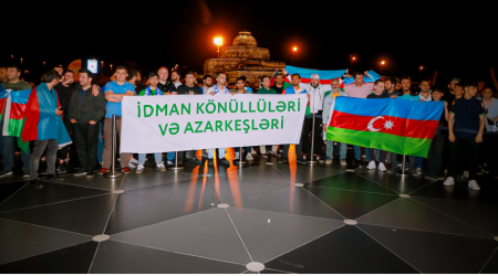 Azərbaycan millisi Bakıda belə qarşılandı - FOTO