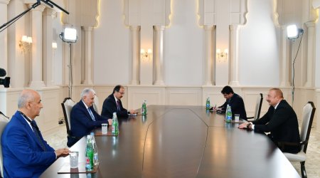 İlham Əliyev Binəli Yıldırımı qəbul etdi