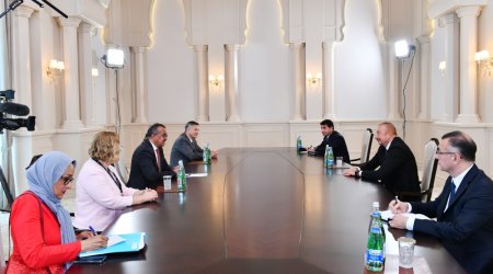 ÜST rəhbəri İlham Əliyevin qəbulunda