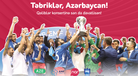 “Nar” minifutbol üzrə milli komandamızı təbrik edir!