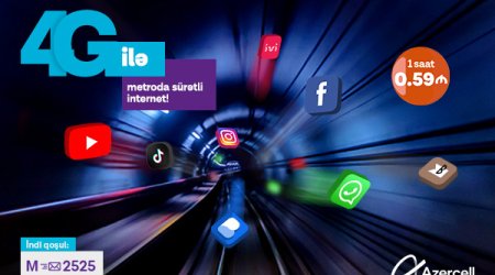 Azercell-in yüksəksürətli internetinə metroda xüsusi güzəşt!