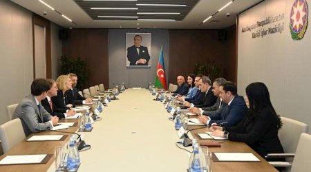 Ceyhun Bayramov Blinkenin köməkçisi ilə müzakirələr apardı