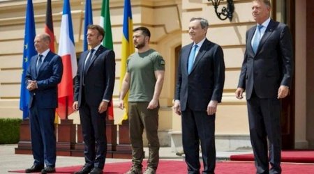 Zelenski Avropa liderləri ilə görüşdü