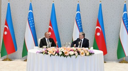 Azərbaycan Prezidenti İlham Əliyevin şərəfinə rəsmi ziyafət verilib