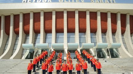 Bakıda hərbi orkestrlərin nümunəvi çıxışları başladı - Video