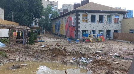Ruslar uşaq bağçasına raket atdılar