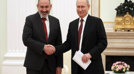 Paşinyan Putini İrəvan-Ankara münasibətləri barədə məlumatlandırdı