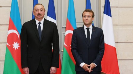 İlham Əliyev Makronu təbrik edib