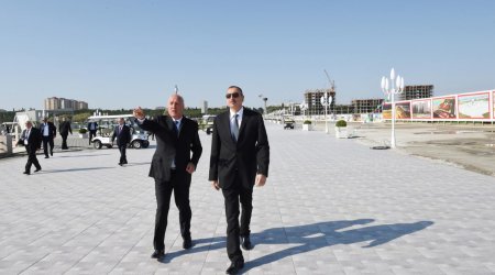 Prezident Sumqayıta getdi