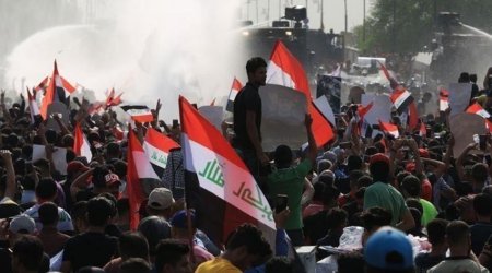 Bağdadda etiraz aksiyaları zamanı 125 nəfər xəsarət alıb