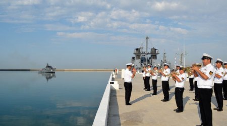 Ships of Azerbaijani Naval Forces return from Russia