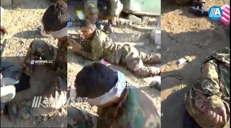 Əsir götürülən erməni əsgər - Biz hamımız yatmışdıq - VİDEO