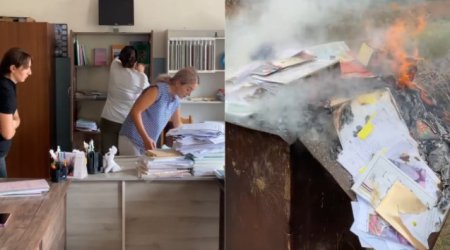 Ermənilər Laçını belə tərk edir - VİDEO