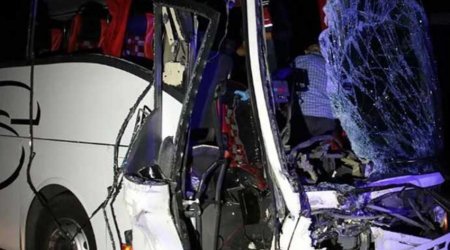 Türkiyədə avtobus qəzası olub, 1 nəfər ölüb, 43 nəfər yaralanıb