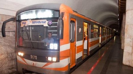 Yerevan metrosu işini bərpa edib