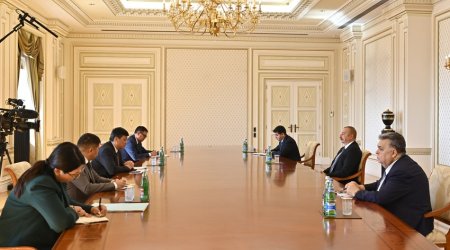 İlham Əliyev Qırğızıstan Nazirlər Kabinetinin sədr müavinini qəbul edib