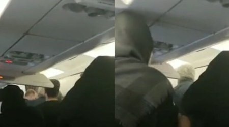 İranda təyyarədə stüard sərnişini döydü- VİDEO