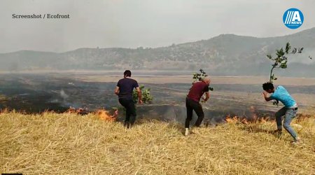 Şabran və Qubadakı yanğın yerlərindən  yeni GÖRÜNTÜLƏR